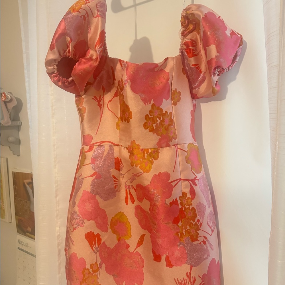 Lulu's Pink Floral Mini Dress